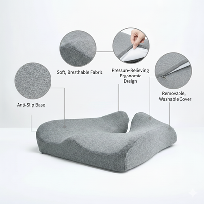 Pressure Relief Orthopedic Seat Cushion