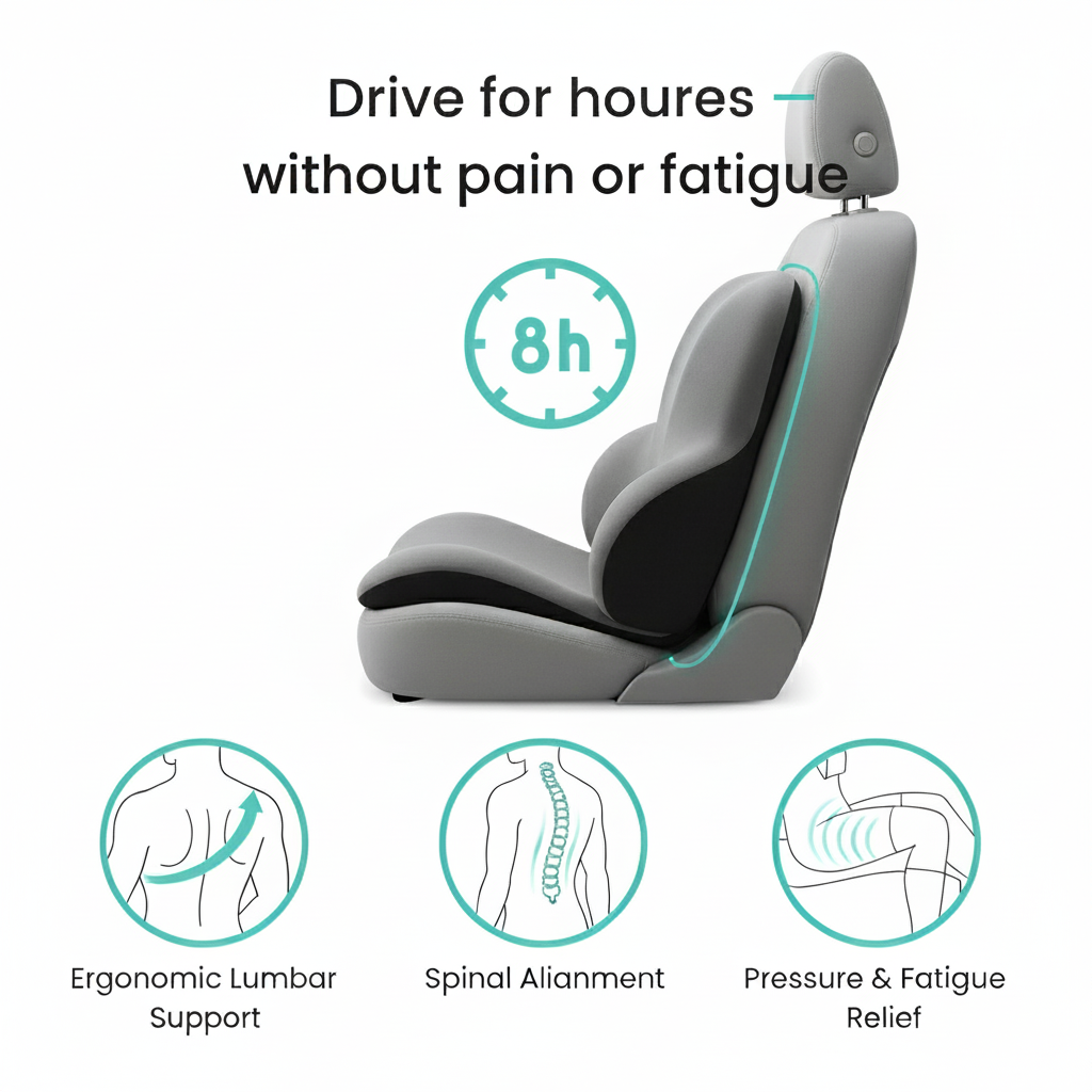 Car Back Relief Lumbar Cushion